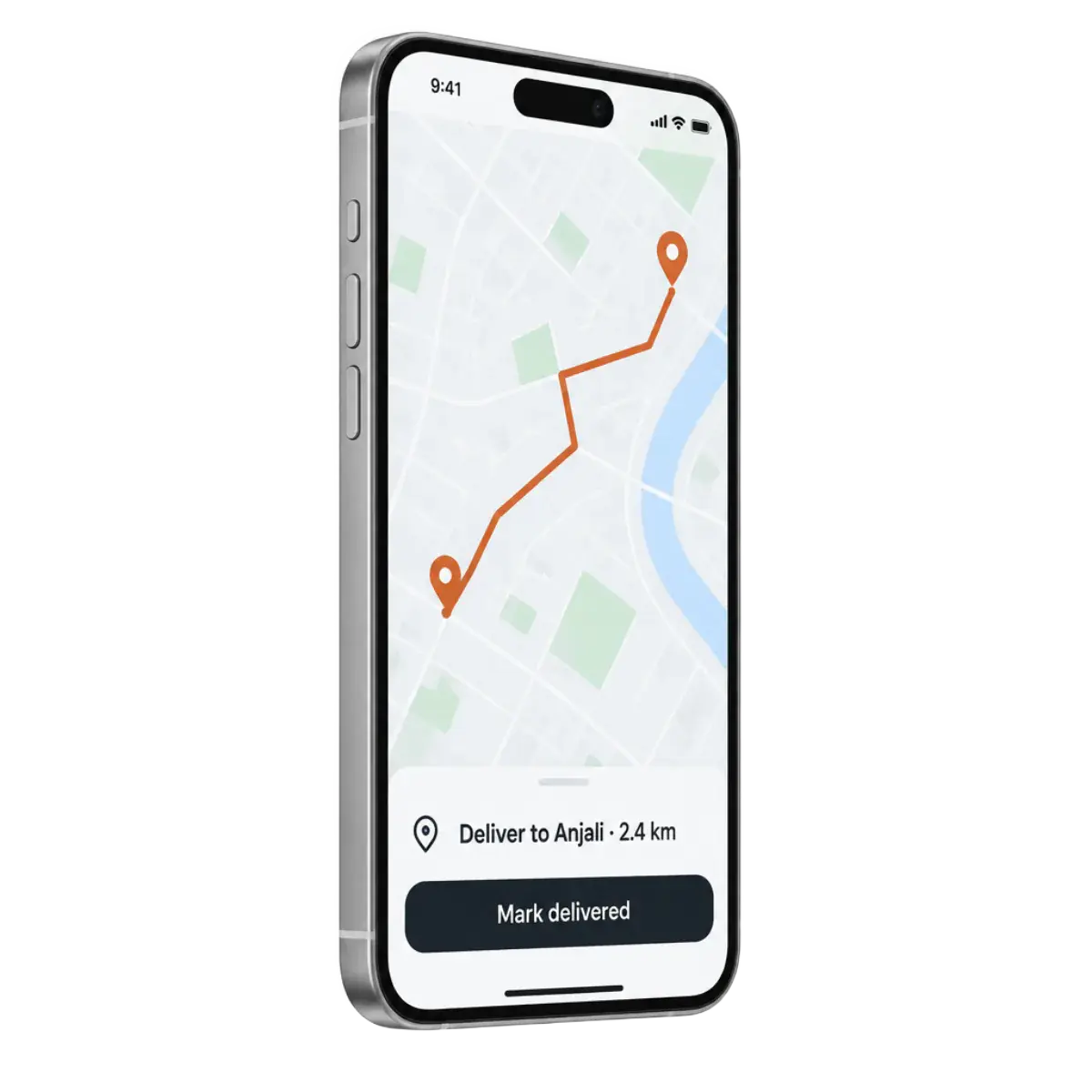 The customer's order page: On the way, rider Arun arriving in about 12 minutes, with a Call button.
